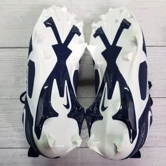 Nike Alpha Menace Pro 3 Football Cleats Mens sz 10.5 Navy/White CT6649-400 - Picture 6 of 6